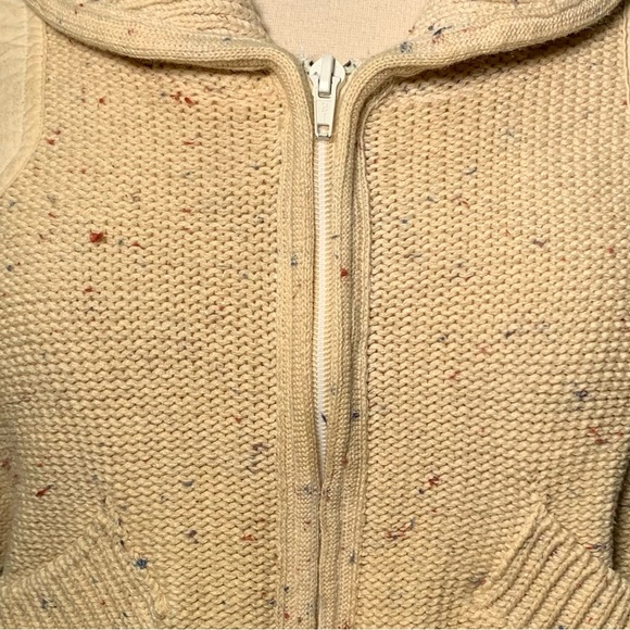 Vintage knitted zipper sweater 70s - Picture 3 of 16